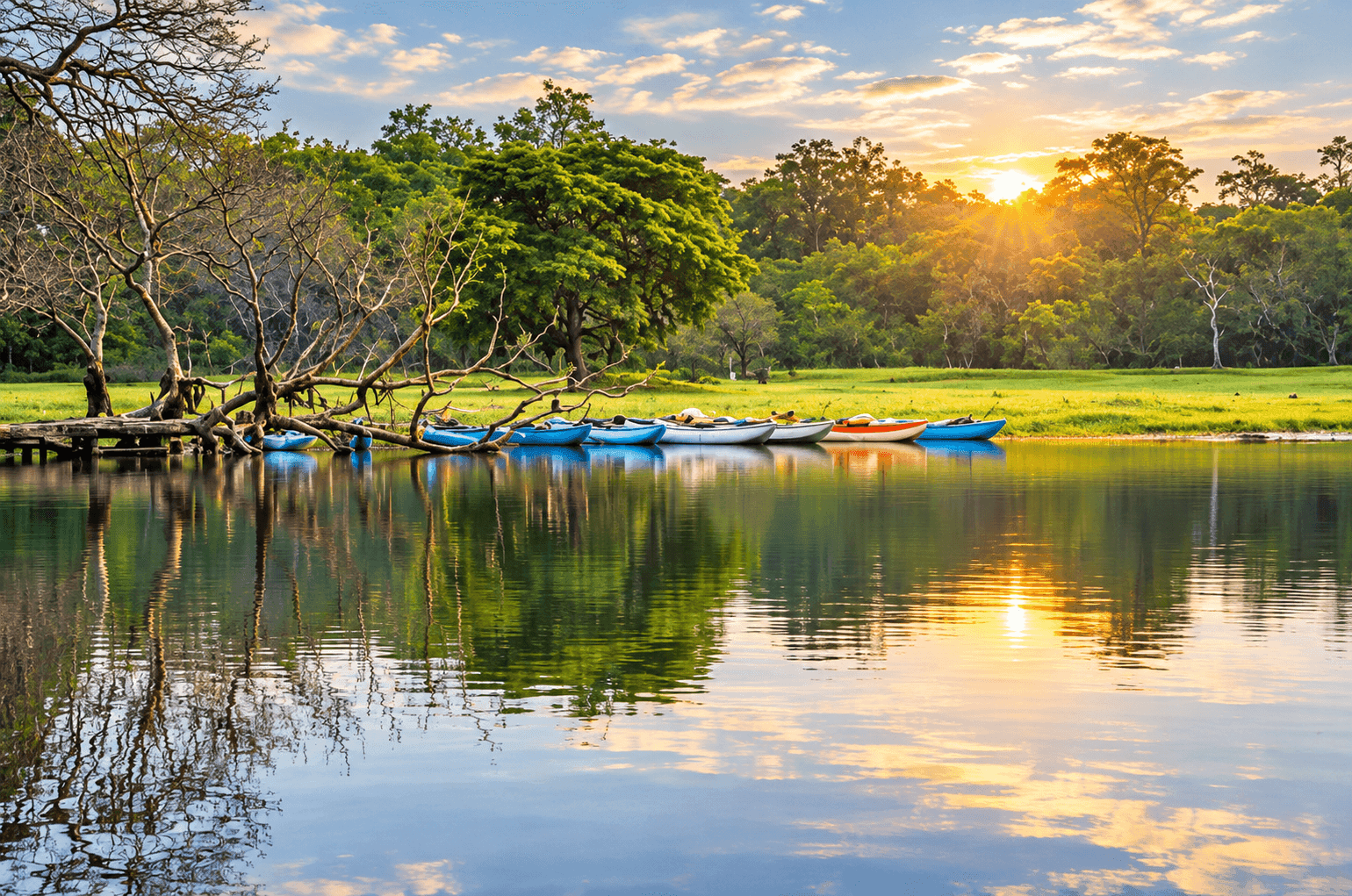 Hambegamuwa Lake Canoeing