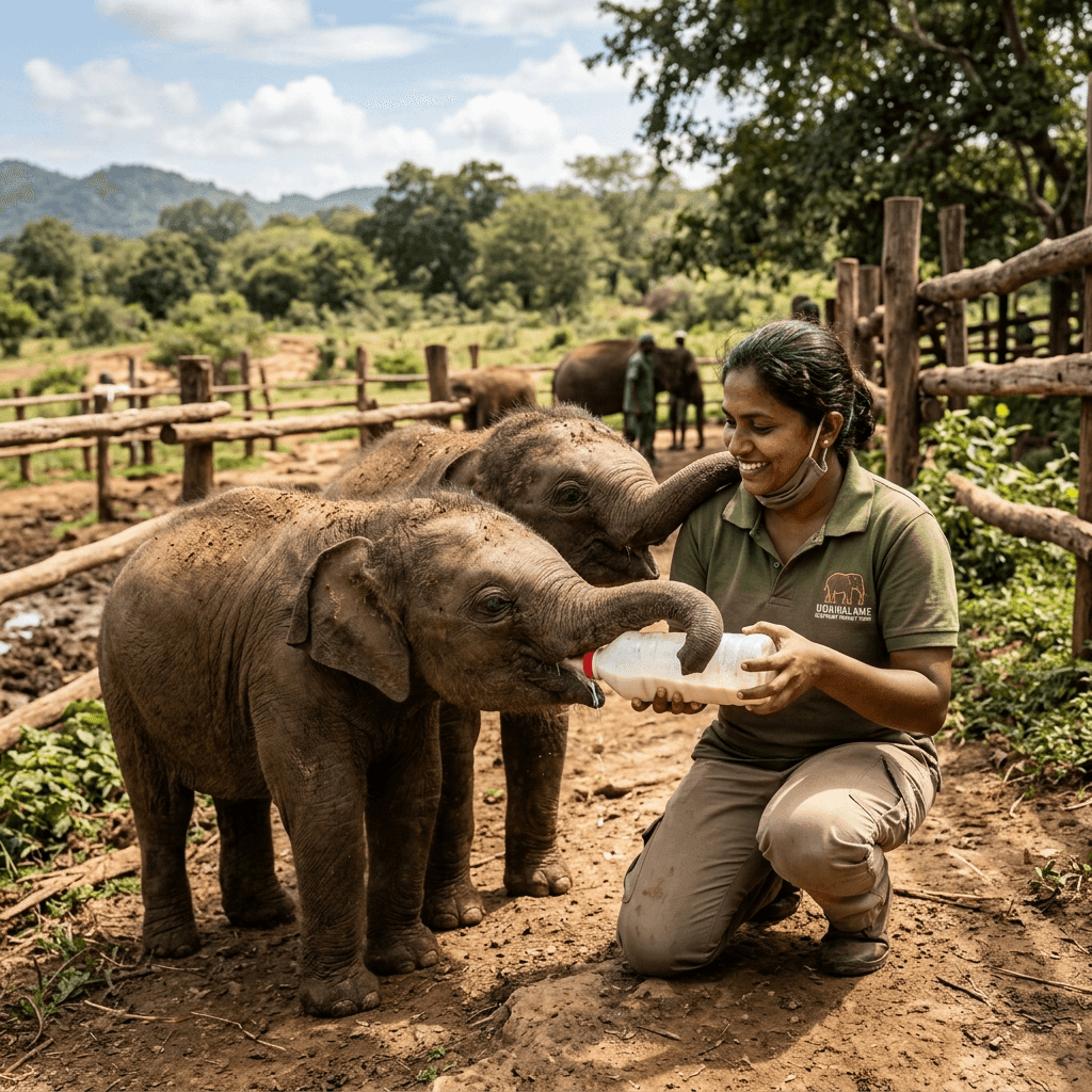 Visit the Udawalawe Elephant Transit Home